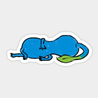 blue pikmin is unalive Sticker